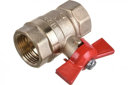 Шаровый кран VALTEC СТАНДАРТ, рукоятка бабочка 3/4, вн.-вн. VT.122.G.05