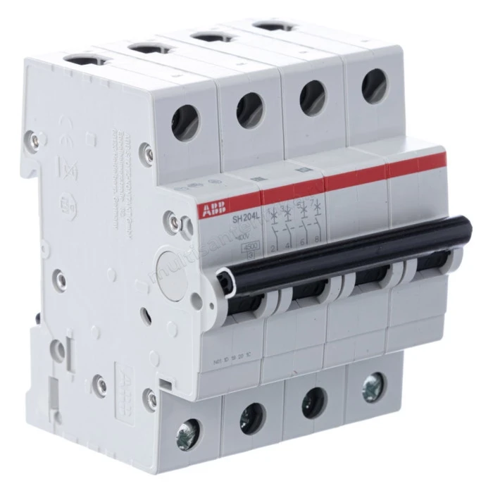 Автоматический выключатель ABB 4-полюсный SH204L C6 2CDS244001R0064