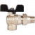 Кран Stout шаровой угловой с американкой полнопроходной бабочка 1/2" SVB-0008-000015