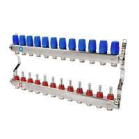 Коллекторная группа MVI из нержавеющей стали в сборе с расходомерами, 12 вых. MS.512.06