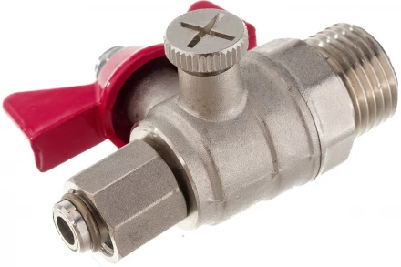 Шаровой кран для подключения манометра VALTEC 1/2нар - 1/4вн. VT.806.N.0402