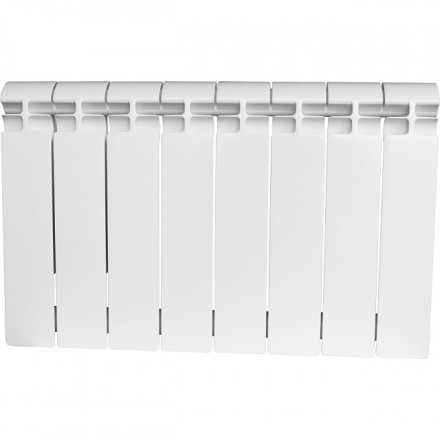 Биметаллический радиатор STOUT Alpha 350 8 секции боковое подключение SRB-2310-035008