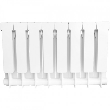 Биметаллический радиатор STOUT Alpha 350 8 секции боковое подключение SRB-2310-035008