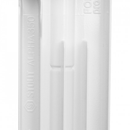 Биметаллический радиатор STOUT Alpha 350 8 секции боковое подключение SRB-2310-035008