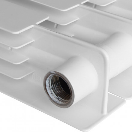 Биметаллический радиатор STOUT Alpha 350 8 секции боковое подключение SRB-2310-035008