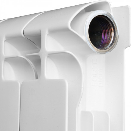 Биметаллический радиатор STOUT Alpha 350 8 секции боковое подключение SRB-2310-035008