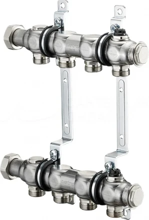 Гребенка Oventrop "Multidis SF" 1" для радиаторного отопления на 2 контура, из нерж.стали 1404552
