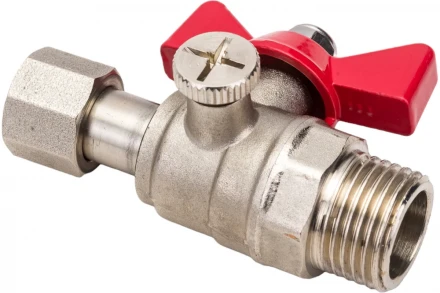 Шаровой кран для подключения манометра VALTEC 1/2нар -3/8вн. VT.806.N.0403