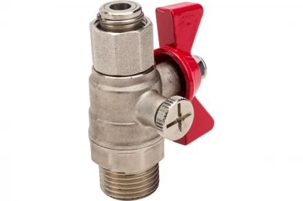 Шаровой кран для подключения манометра VALTEC 1/2нар -3/8вн. VT.806.N.0403