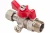 Шаровой кран для подключения манометра VALTEC 1/2нар -3/8вн. VT.806.N.0403