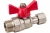 Шаровой кран для подключения манометра VALTEC 1/2нар -3/8вн. VT.806.N.0403