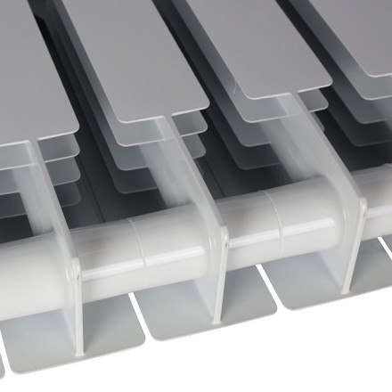 Биметаллический радиатор STOUT Alpha 350 10 секции боковое подключение SRB-2310-035010