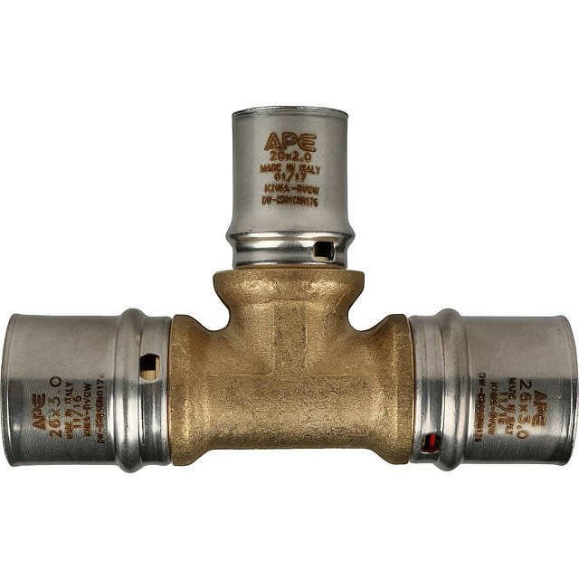 Тройник STOUT переходной прессовой 26x20x26 SFP-0005-262026