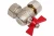 Шаровый кран VALTEC BASE угловой с накидной гайкой, 3/4 внутренняя-внутренняя VT.266.N.0505