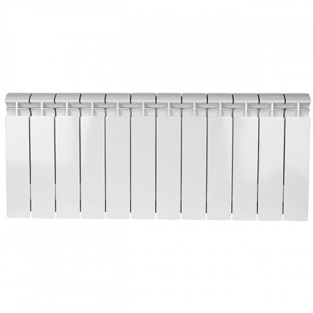 Биметаллический радиатор STOUT Alpha 350 12 секции боковое подключение SRB-2310-035012