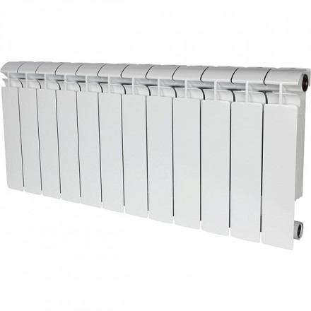 Биметаллический радиатор STOUT Alpha 350 12 секции боковое подключение SRB-2310-035012