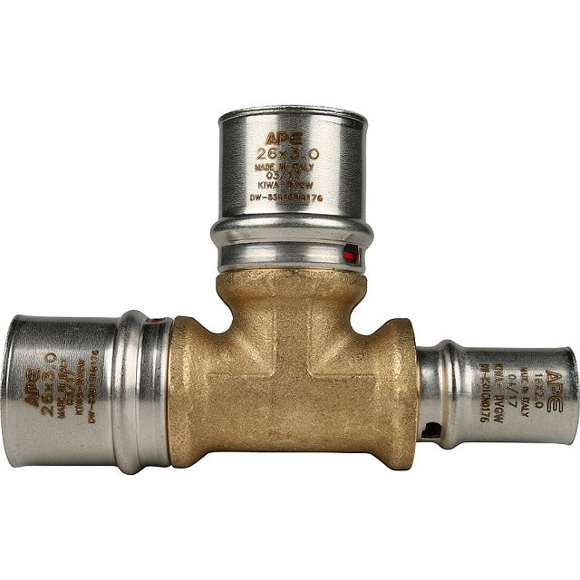 Тройник STOUT переходной прессовой 26x26x16 SFP-0005-262616