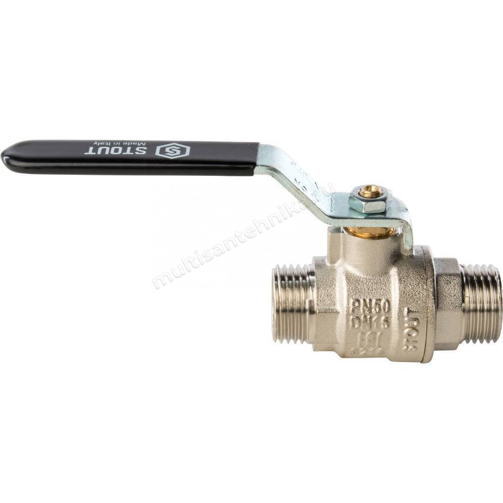 Кран Stout шаровой полнопроходной рычаг 1/2" SVB-0005-000015