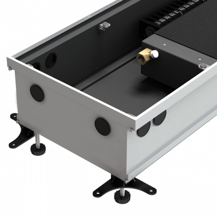 Конвектор ASKON внутрипольный водяной КВП 65/170/3900 АСКОН без вентилятора (с решеткой)