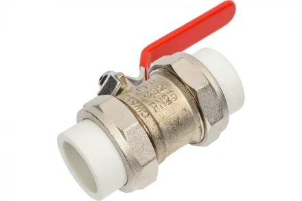 Кран латунный VALTEC с PPR муфтами, 32 мм VTp.745.0.032