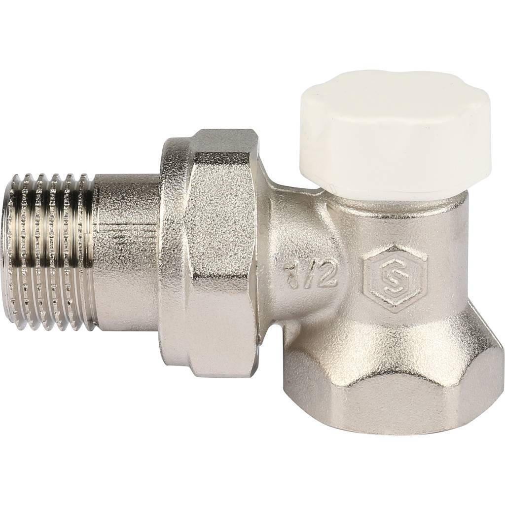 Клапан Stout угловой запорно-балансировочный 1/2" SVL-1156-000015