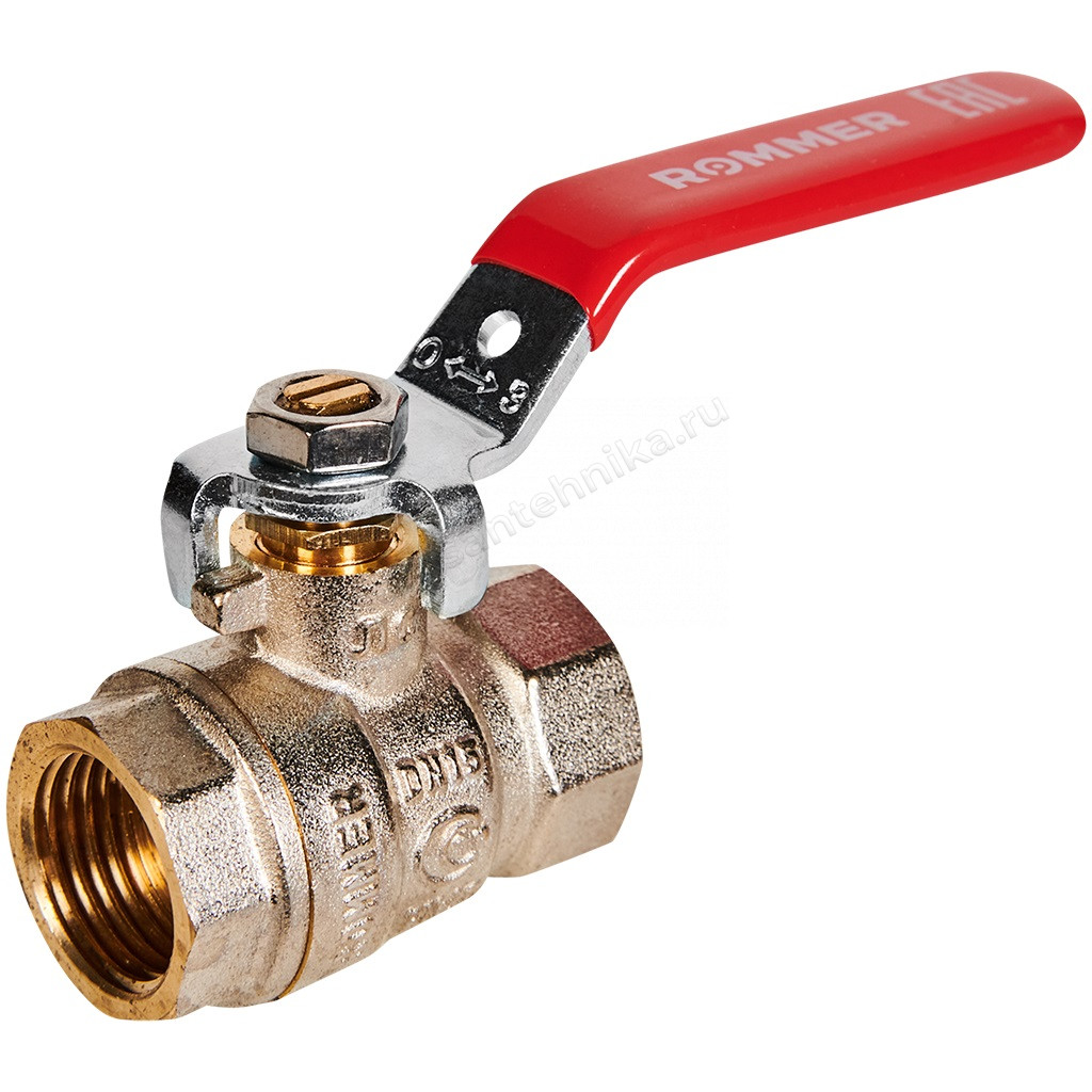 Кран Rommer шаровой 1 1/2" ВР/ВР RBV-0001-2110340