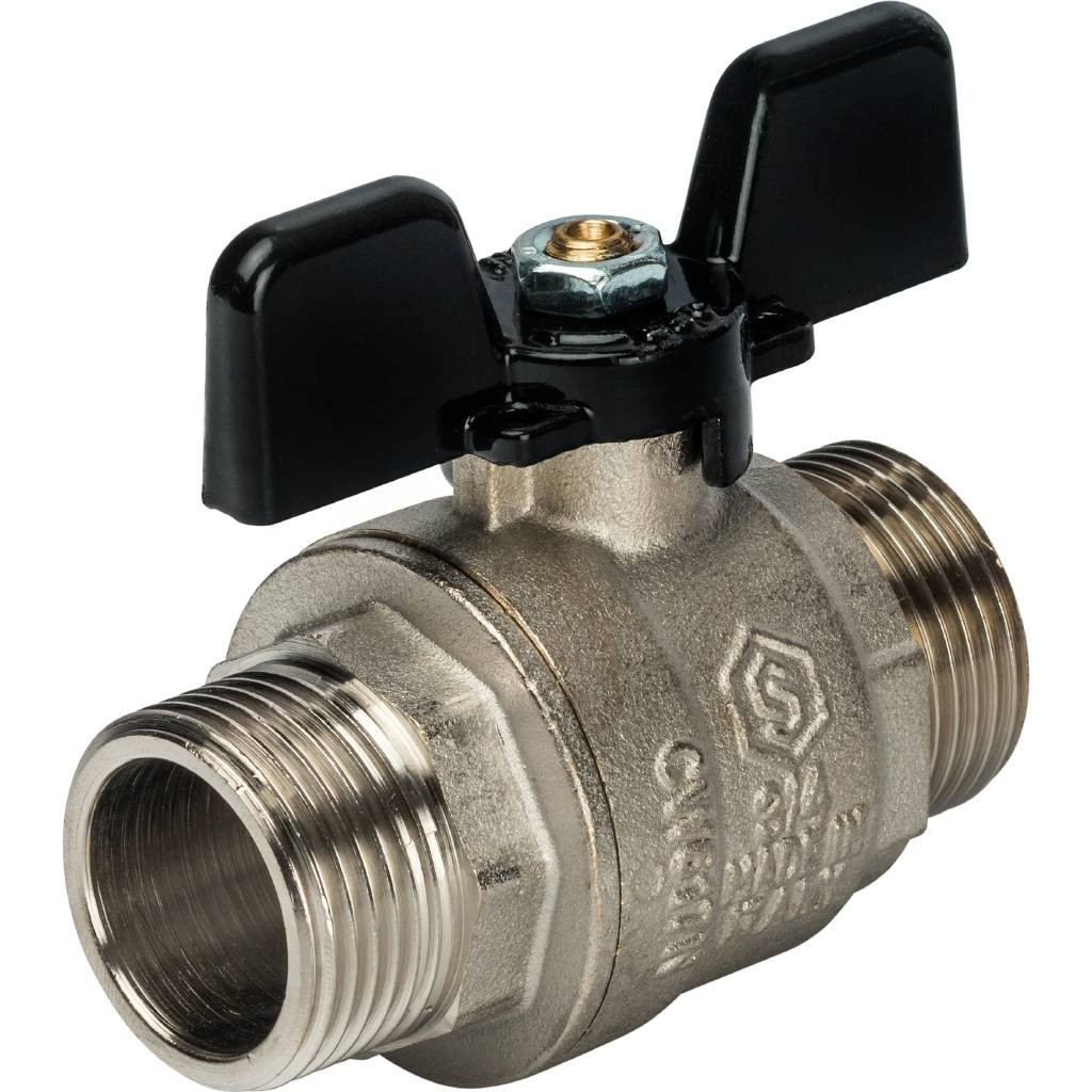 Кран Stout шаровой полнопроходной бабочка 3/4" SVB-0006-000020