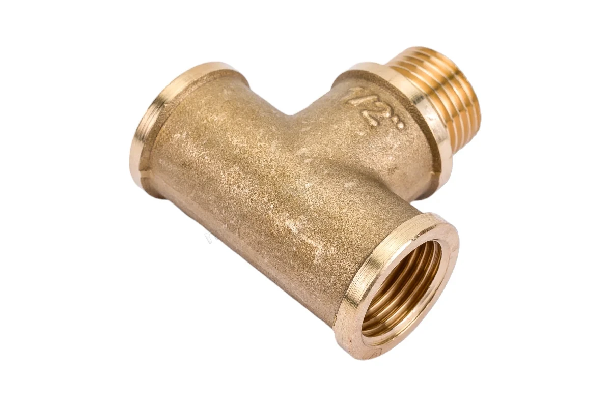 Тройник STOUT внутренняя / наружная резьба 1/2"x1/2"x1/2" SFT-0064-121212