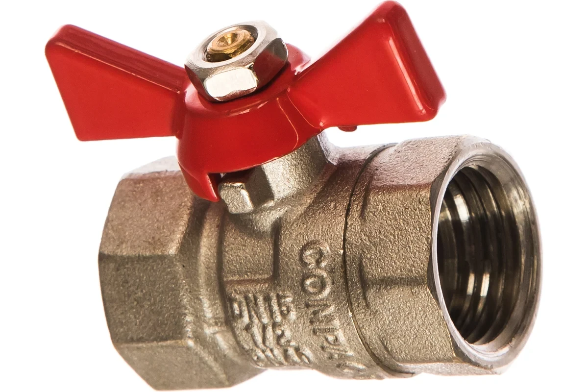 Шаровой кран, рукоятка бабочка 1/2 вн.-вн. Valtec COMPACT VT.092.N.04