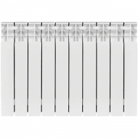 Биметаллический радиатор STOUT Titan 500 10 секции боковое подключение SRB-3310-050010