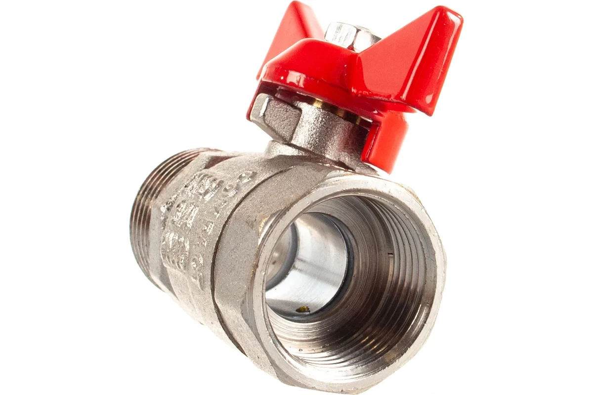 Шаровой кран VALTEC COMPACT, рукоятка бабочка 3/4 вн.-нар. VT.093.N.05