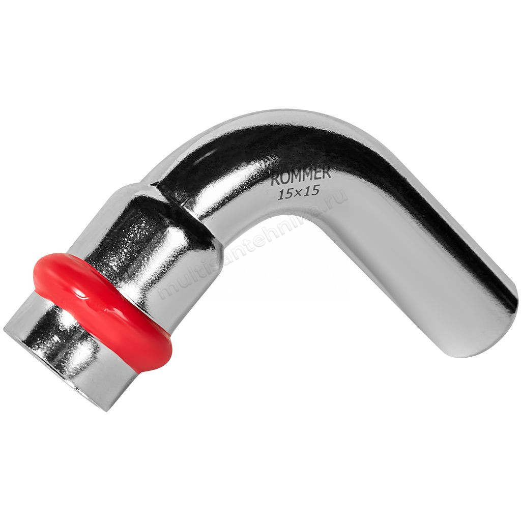 Угольник Rommer однораструбный 90 ° ВПр-НПр 15 RSS-1002-000015