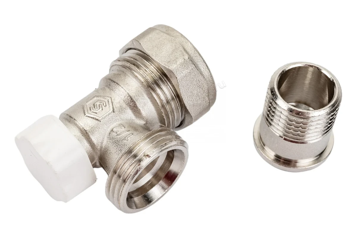 Клапан Stout угловой запорно-балансировочный 1/2"x3/4" евроконус SVL-1166-000015
