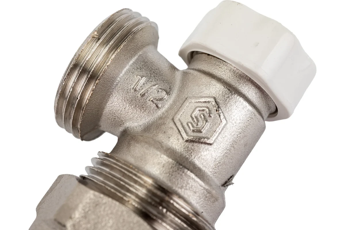 Клапан Stout угловой запорно-балансировочный 1/2"x3/4" евроконус SVL-1166-000015