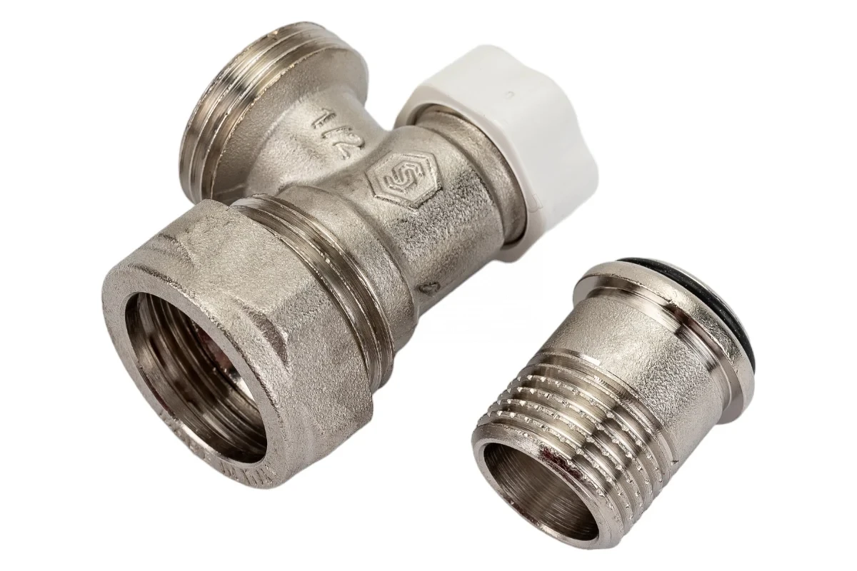 Клапан Stout угловой запорно-балансировочный 1/2"x3/4" евроконус SVL-1166-000015