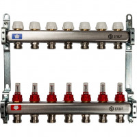 Коллектор STOUT из нержавеющей стали с расходомерами 7 вых. SMS 0917 000007