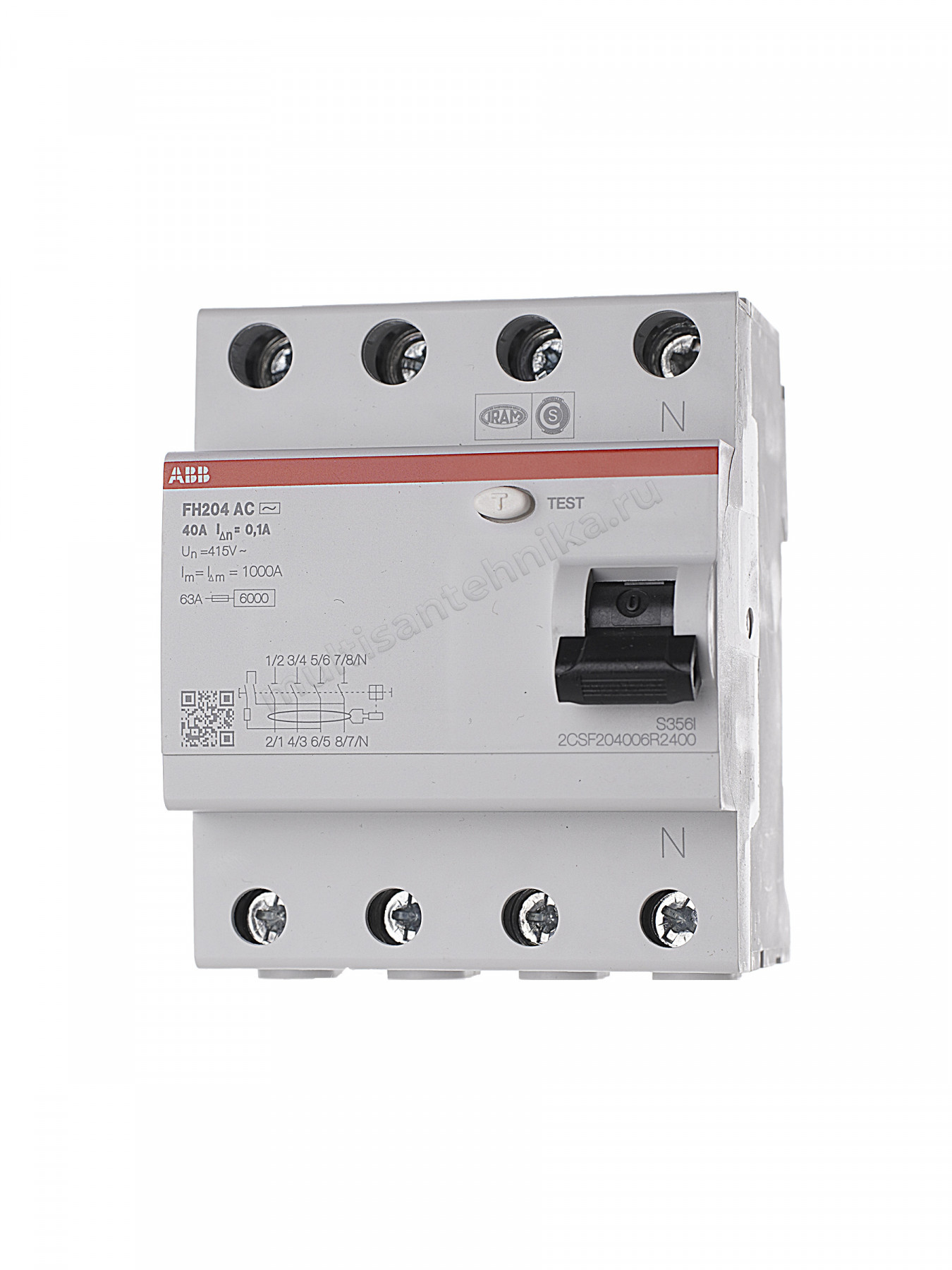 УЗО ABB 4 модуля FH204  АС-40/0,1 2CSF204006R2400