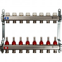 Коллектор STOUT из нержавеющей стали с расходомерами 8 вых. SMS 0917 000008