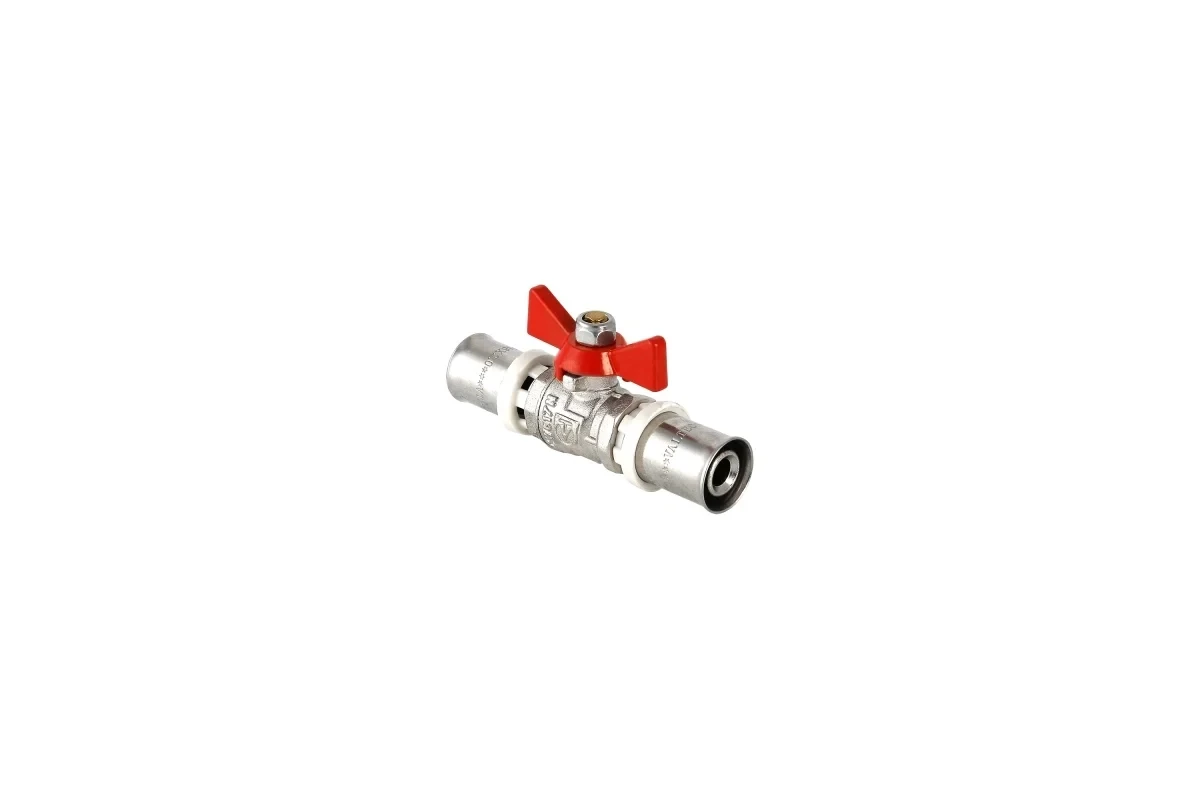 Шаровой кран VALTEC под пресс, рукоятка бабочка 16 VT.243.N.1616
