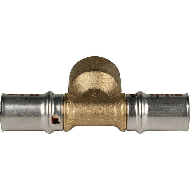 Тройник переходник STOUT с внутренней резьбой прессовой 16x1/2"x16 SFP-0007-001216