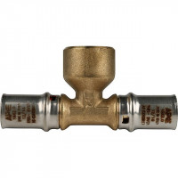 Тройник переходник STOUT с внутренней резьбой прессовой 16x1/2"x16 SFP-0007-001216