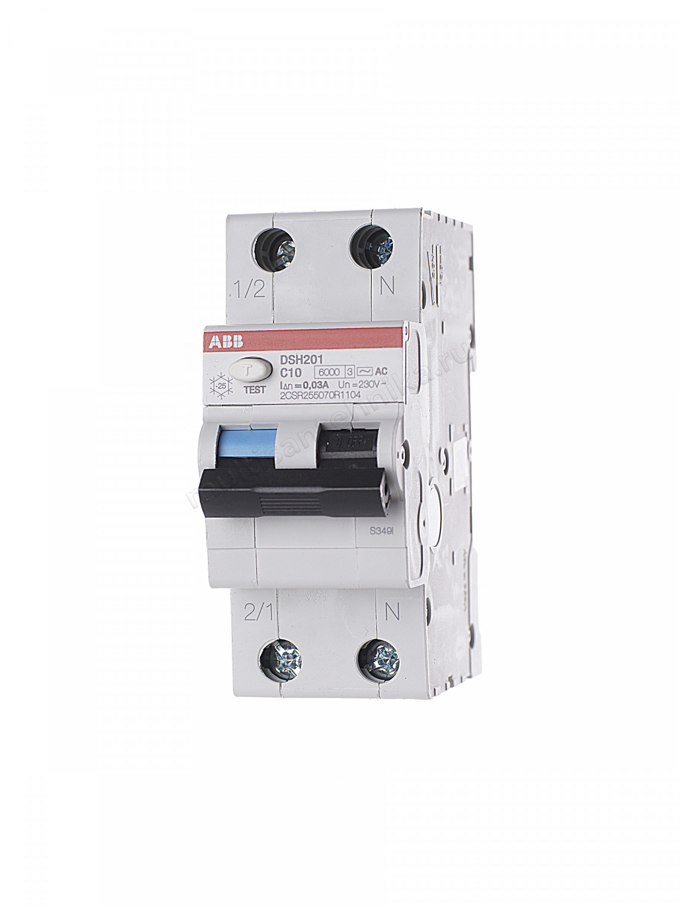 Автоматический выключатель дифференциального тока ABB DSH201 С10 AC30 2CSR255070R1104