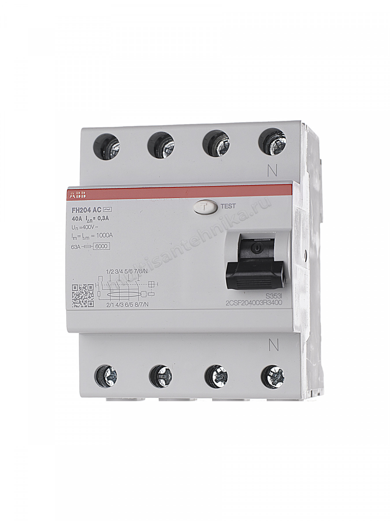 УЗО ABB 4 модуля FH204  АС-40/0,3 2CSF204003R3400