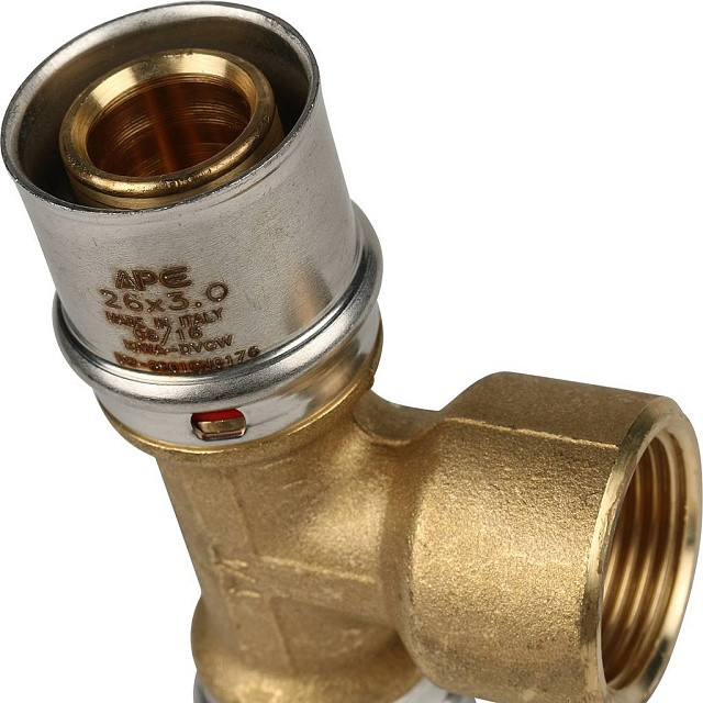 Тройник переходник STOUT с внутренней резьбой прессовой 26x3/4"x26 SFP-0007-003426