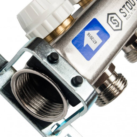 Коллектор STOUT из нержавеющей стали с расходомерами 10 вых. SMS 0917 000010