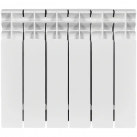 Биметаллический радиатор STOUT Titan 350 6 секции боковое подключение SRB-3310-035006