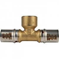 Тройник переходник STOUT с внутренней резьбой прессовой 20x1/2"x20 SFP-0007-001220