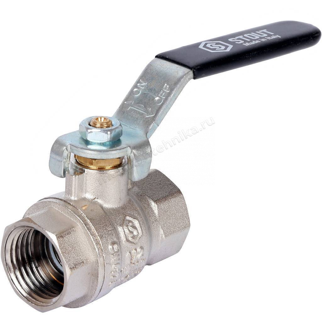 Кран Stout шаровой стандатнопроходной рычаг 1/2" SVB-0011-000015