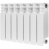 Биметаллический радиатор STOUT Titan 350 7 секции боковое подключение SRB-3310-035004