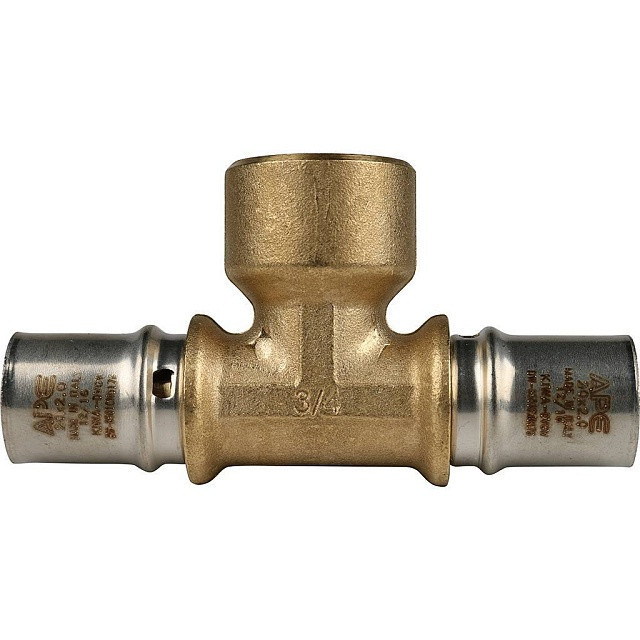Тройник переходник STOUT с внутренней резьбой прессовой 20x3/4"x20 SFP-0007-003420